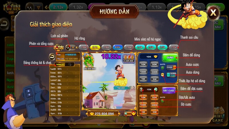 Các bước tham gia trò Songoku Đu Đỉnh Iwin chi tiết