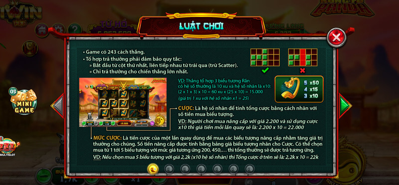 Luật chơi nổ hũ Kungfu Panda IWIN