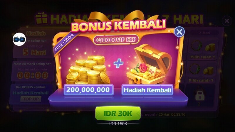 Phần thưởng khi chơi minigame Lớn Nhỏ tại Iwin86