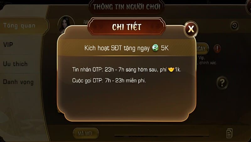 Ưu đãi cơ bản tại Iwin
