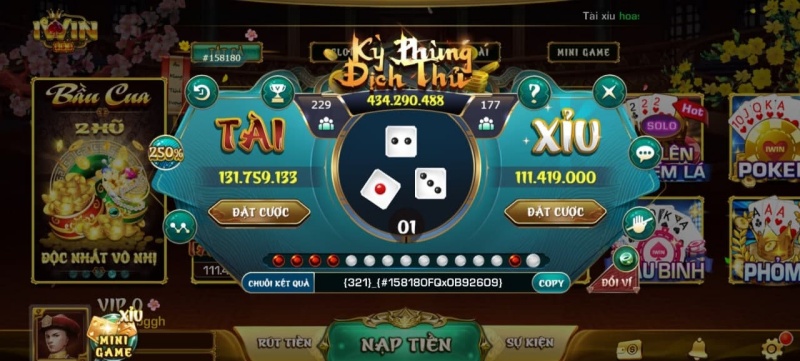 Cổng game tài xỉu minh bạch và công bằng, giao dịch nạp rút dễ dàng, nhanh chóng