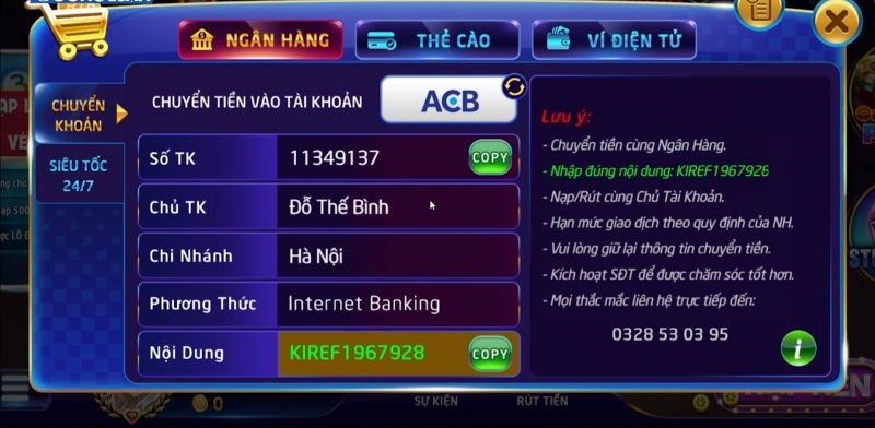 Hướng dẫn tham gia và nạp tiền tài xỉu nhanh chóng