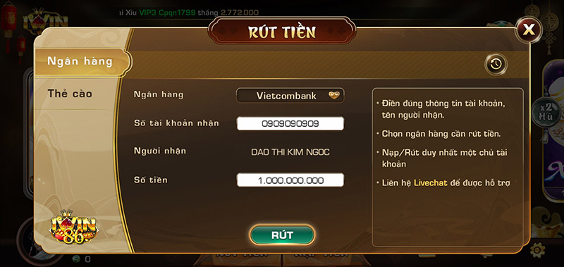 Thực sự về tin đồn iWin lừa đảo không thể rút tiền khi thắng